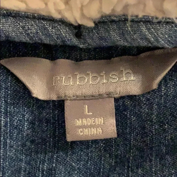 Denim Rubbish Sherpa Hooded Jacket - Picture 9 of 12